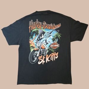 Vintage Harley-Davidson St. Kitts Graphic T-Shirt